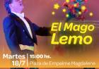 EL SHOW DEL MAGO LEMO ESTE MARTES VACACIONES EN EMPALME 