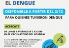 CAMPAÑA DE VACUNACION CONTRA DENGUE Y REFUEERZO CoVID