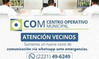 Nuevas Vias de Comunicacion en el Centro Operativo Municipal (COM)