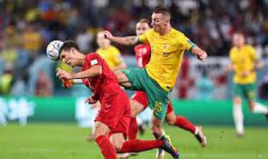 Australia venció a Dinamarca y clasificó a octavos de final del Mundial