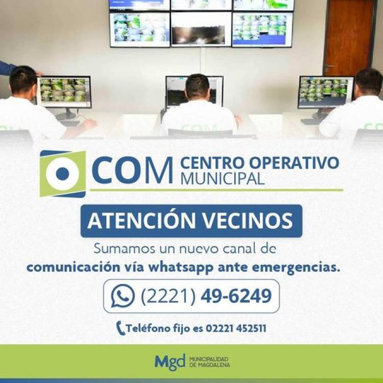 Nuevas Vias de Comunicacion en el Centro Operativo Municipal (COM)