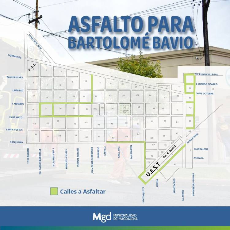 EL INTENDENTE ANUNCIÓ UN PLAN DE ASFALTO PARA BARTOLOMÉ BAVIO