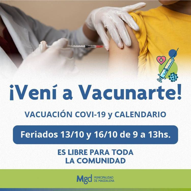 VACUNATE EN EL HOSPITAL MUNICIPAL 