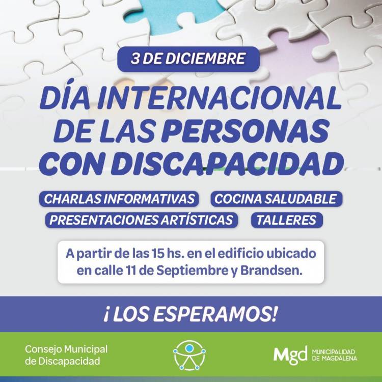 ACTIVIDADES POR EL DÍA INTERNACIONAL DE LAS PERSONAS CON DISCAPACIDAD 