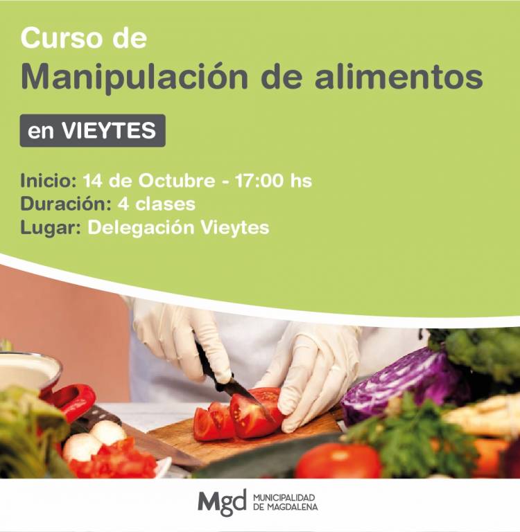 CURSO DE MANIPULACIÓN DE ALIMENTOS
