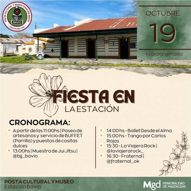 FIESTA EN LA ESTACIÓN BAVIO