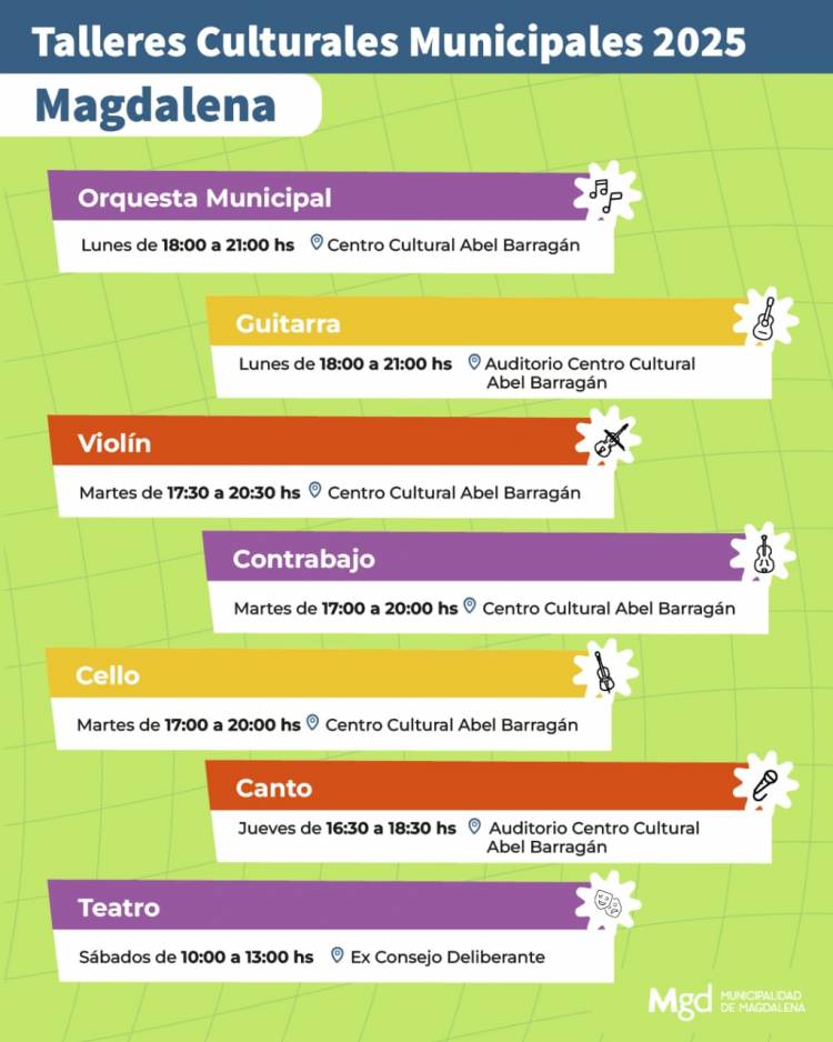  ¡Vuelven los Talleres Culturales Municipales! 