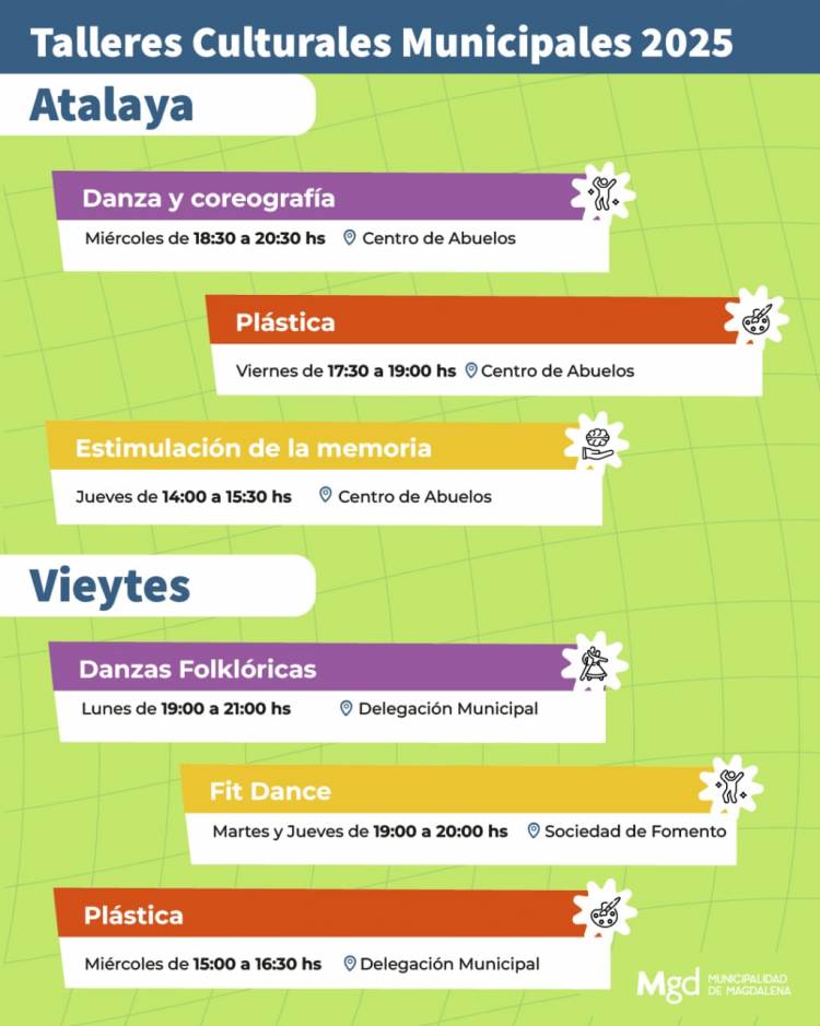  ¡Vuelven los Talleres Culturales Municipales! 