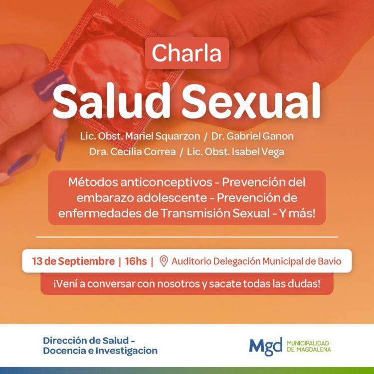 CHARLA SOBRE SALUD SEXUAL EN BAVIO